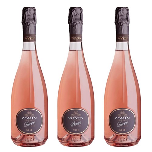 Zonin Rose Prosecco D.O.C 75cl Treble Prosecco Set